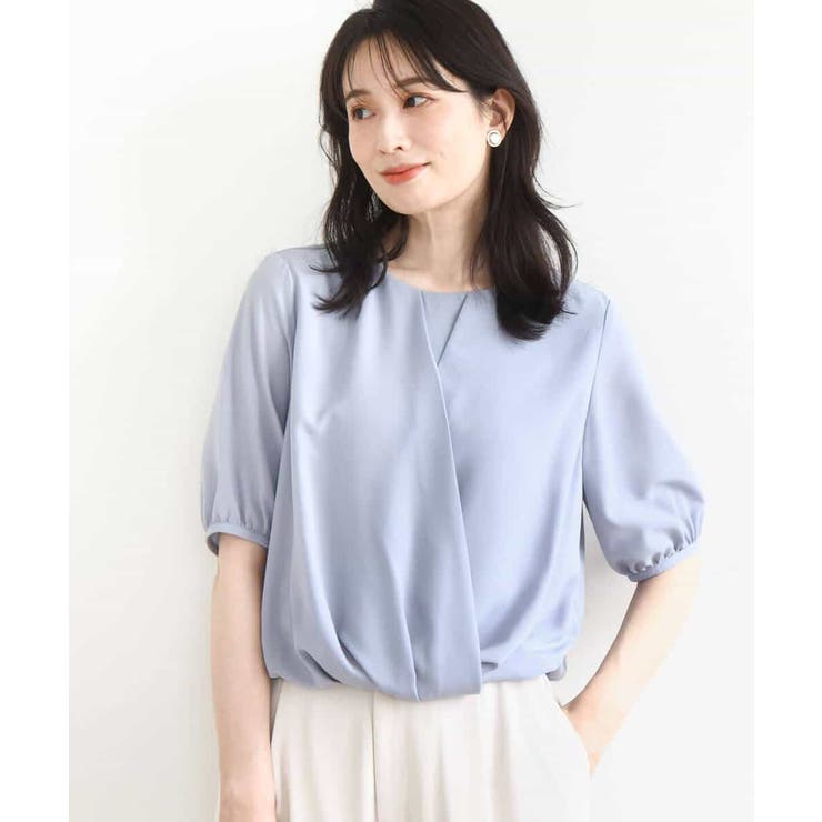 カシュクールデザインブラウス/接触冷感/速乾/洗える/WEB限定サイズあり | OFUON | 詳細画像10 