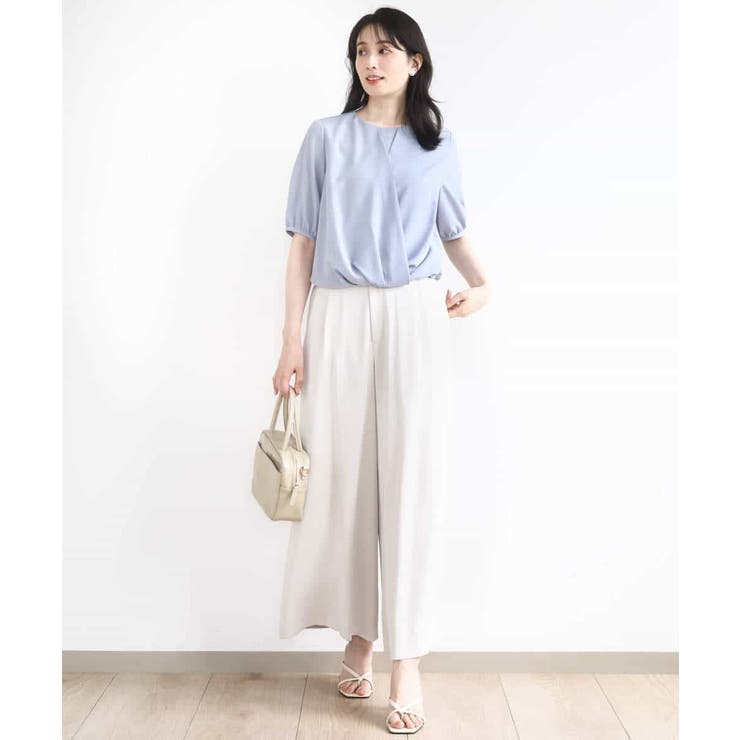 カシュクールデザインブラウス/接触冷感/速乾/洗える/WEB限定サイズあり | OFUON | 詳細画像11 