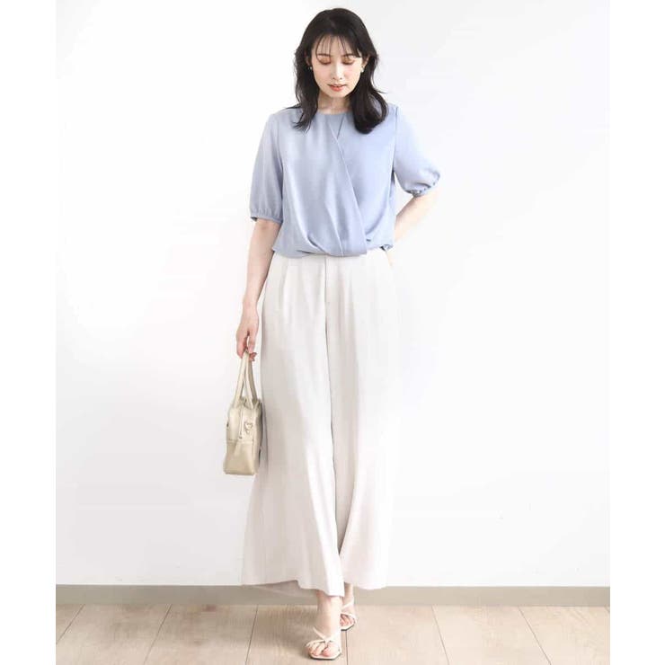 カシュクールデザインブラウス/接触冷感/速乾/洗える/WEB限定サイズあり | OFUON | 詳細画像13 