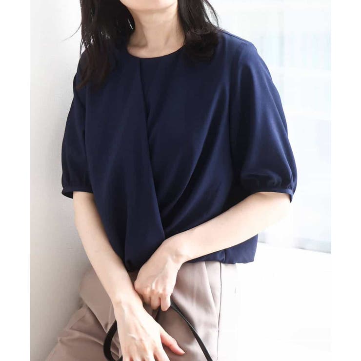 カシュクールデザインブラウス/接触冷感/速乾/洗える/WEB限定サイズあり | OFUON | 詳細画像6 