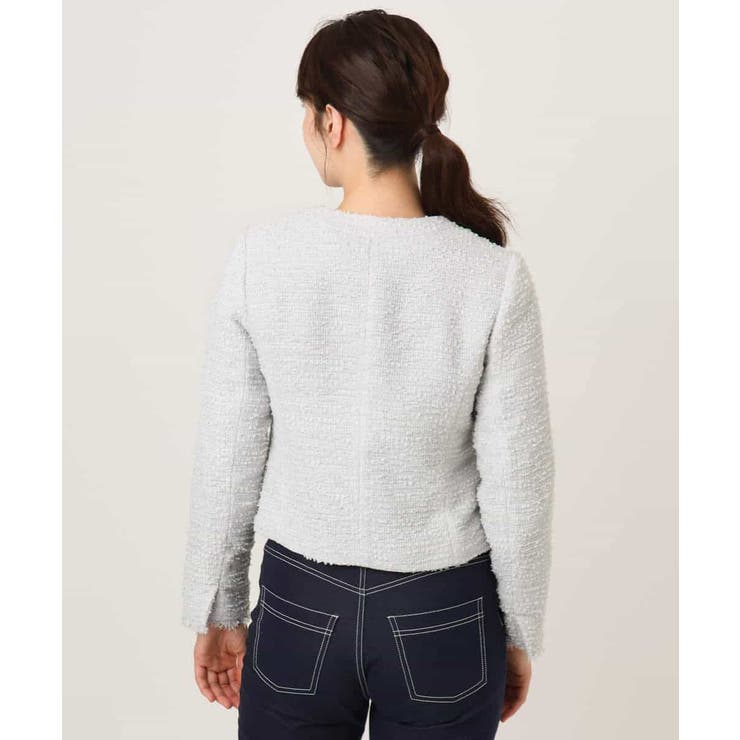 [セットアップ対応]ツイードノーカラージャケット/WEB限定 | OFUON | 詳細画像23 