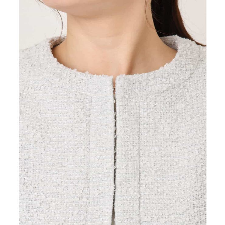 [セットアップ対応]ツイードノーカラージャケット/WEB限定 | OFUON | 詳細画像24 