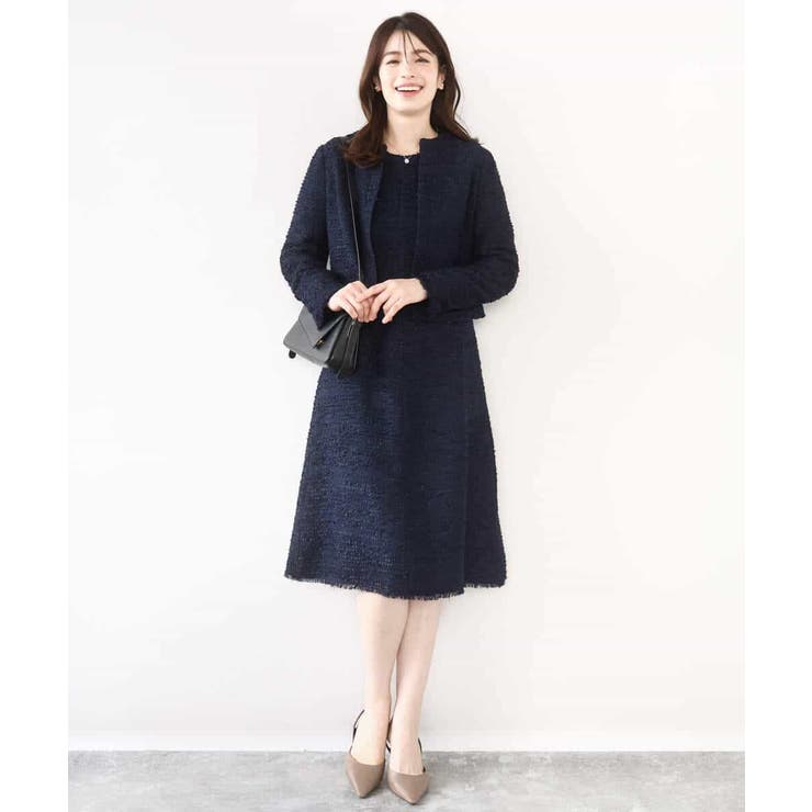 [セットアップ対応]ツイードノーカラージャケット/WEB限定 | OFUON | 詳細画像5 