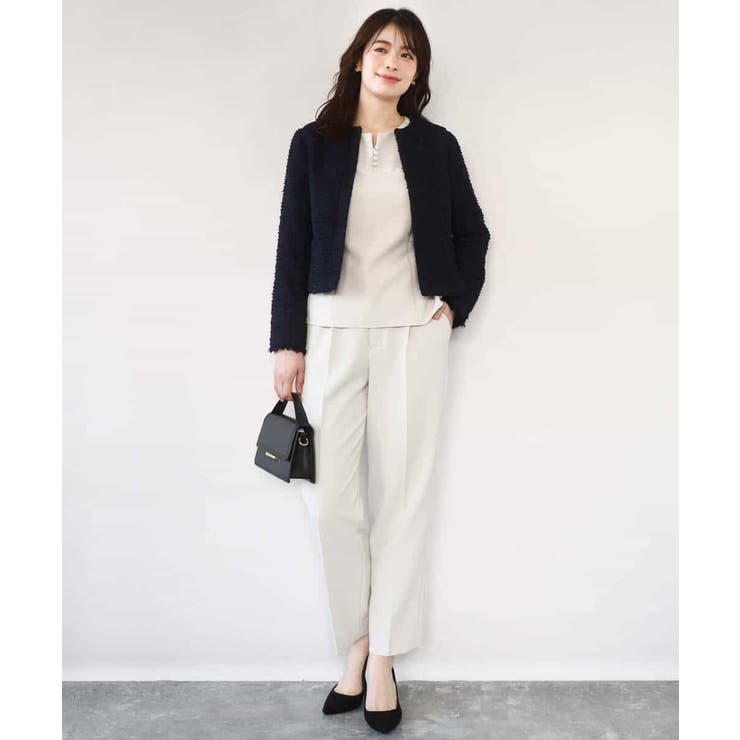 [セットアップ対応]ツイードノーカラージャケット/WEB限定 | OFUON | 詳細画像7 