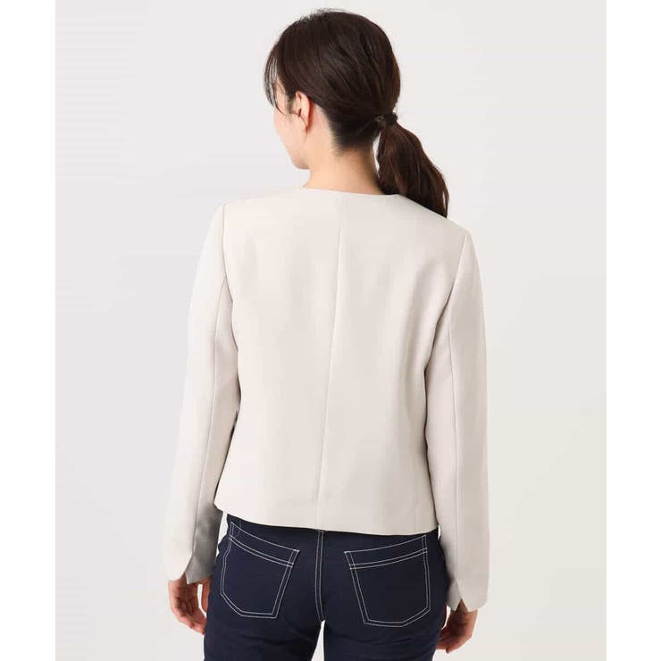 [セットアップ対応]ライトラブルクロス カラーレスジャケット 洗える | OFUON | 詳細画像18 