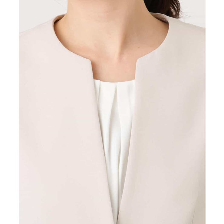 [セットアップ対応]ライトラブルクロス カラーレスジャケット 洗える | OFUON | 詳細画像19 