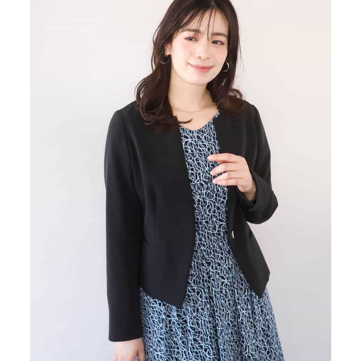 [セットアップ対応]ライトラブルクロス カラーレスジャケット 洗える | OFUON | 詳細画像2 