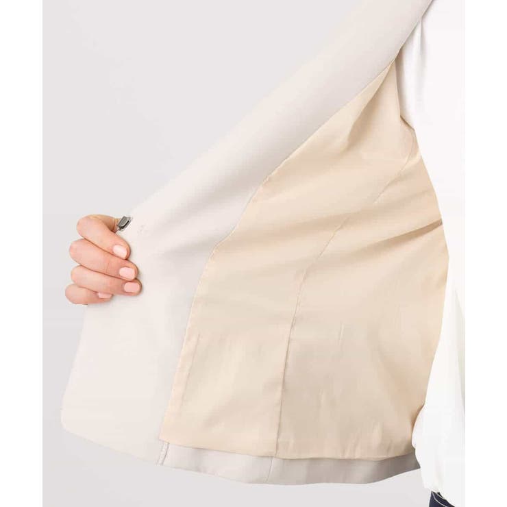 [セットアップ対応]ライトラブルクロス カラーレスジャケット 洗える | OFUON | 詳細画像26 