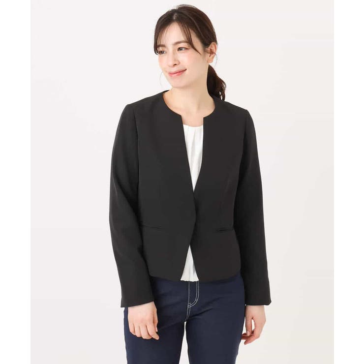 [セットアップ対応]ライトラブルクロス カラーレスジャケット 洗える | OFUON | 詳細画像27 