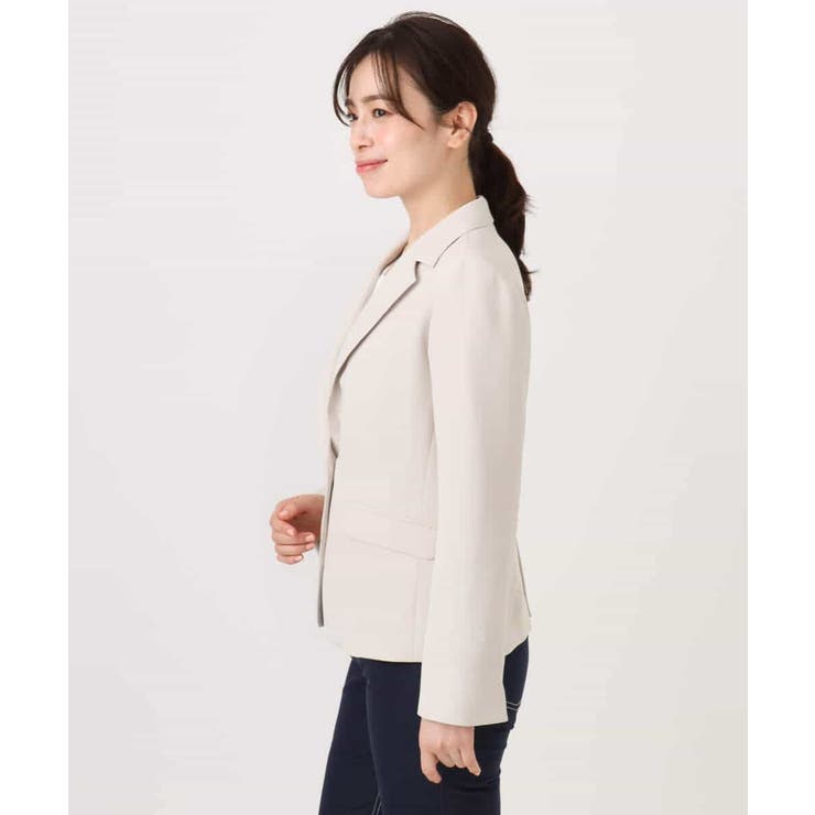 [セットアップ対応]ライトラブルクロス テーラードジャケット 洗える | OFUON | 詳細画像18 