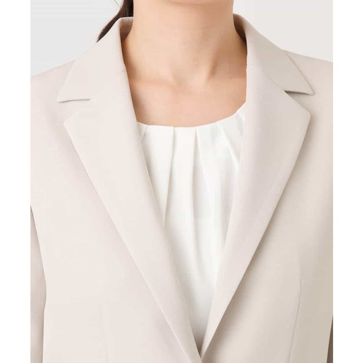 [セットアップ対応]ライトラブルクロス テーラードジャケット 洗える | OFUON | 詳細画像20 