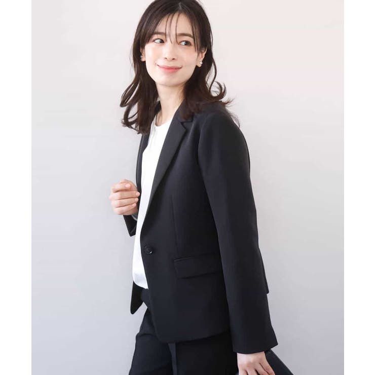 [セットアップ対応]ライトラブルクロス テーラードジャケット 洗える | OFUON | 詳細画像6 