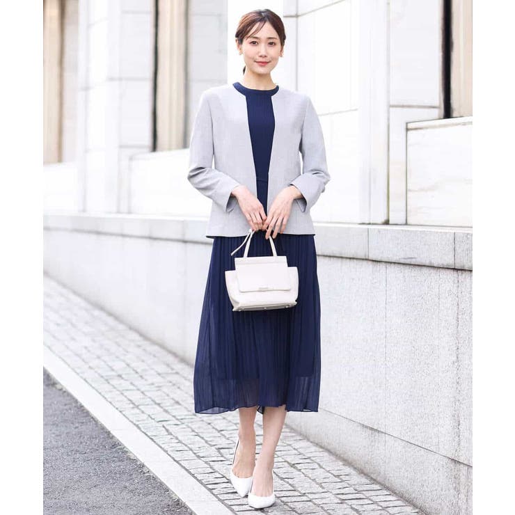 [セットアップ対応]ライトシャンブレー カラーレスジャケット/洗える | OFUON | 詳細画像10 