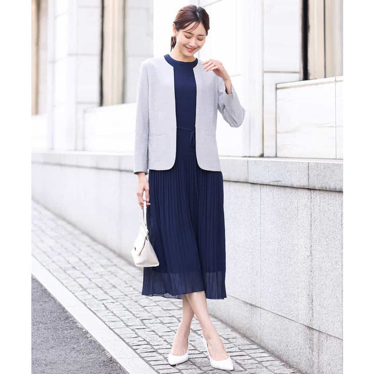 [セットアップ対応]ライトシャンブレー カラーレスジャケット/洗える | OFUON | 詳細画像12 