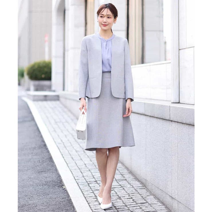 [セットアップ対応]ライトシャンブレー カラーレスジャケット/洗える | OFUON | 詳細画像7 