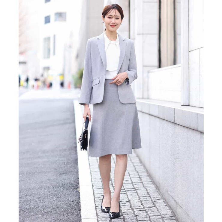 [セットアップ対応]ライトシャンブレー テーラードジャケット/洗える | OFUON | 詳細画像18 