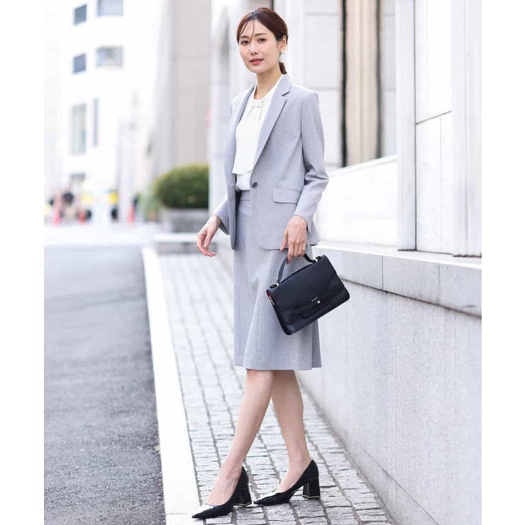 [セットアップ対応]ライトシャンブレー テーラードジャケット/洗える | OFUON | 詳細画像19 