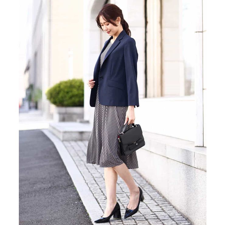 [セットアップ対応]ライトシャンブレー テーラードジャケット/洗える | OFUON | 詳細画像23 