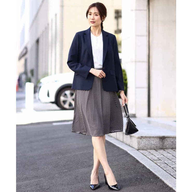 [セットアップ対応]ライトシャンブレー テーラードジャケット/洗える | OFUON | 詳細画像25 