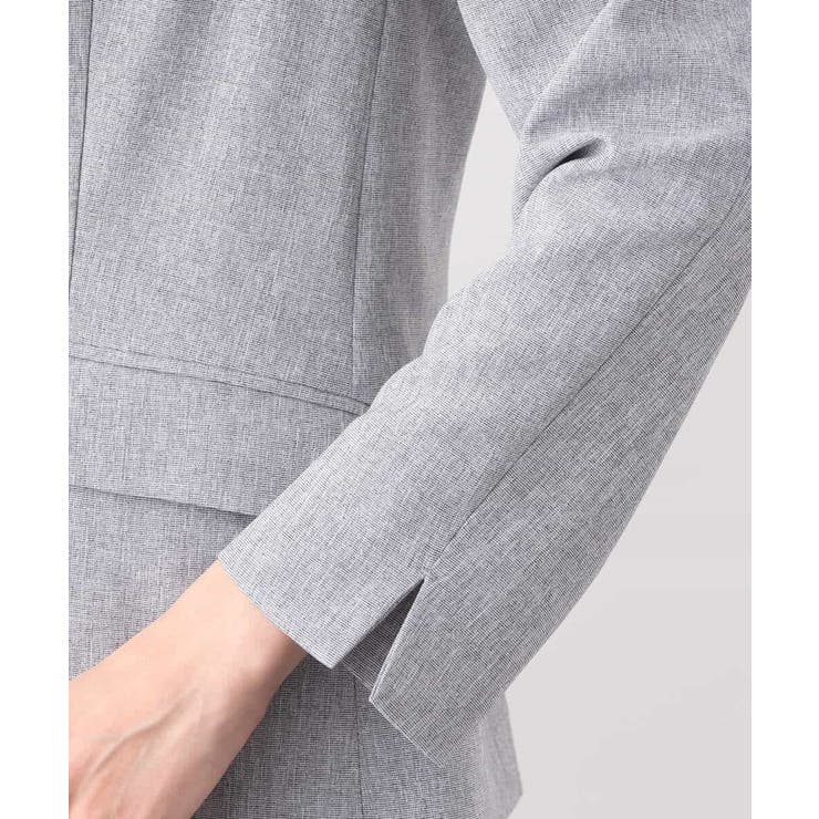 [セットアップ対応]ライトシャンブレー テーラードジャケット/洗える | OFUON | 詳細画像30 