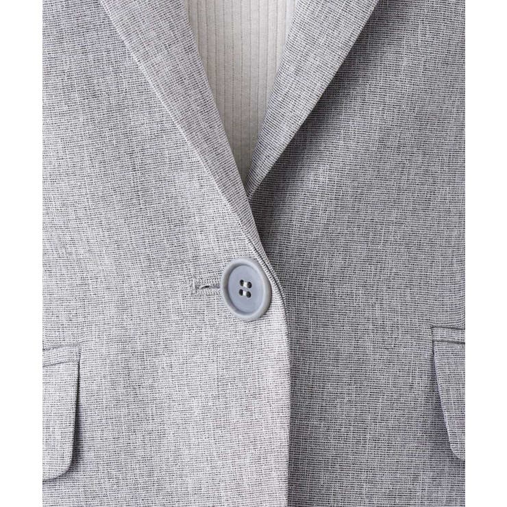 [セットアップ対応]ライトシャンブレー テーラードジャケット/洗える | OFUON | 詳細画像33 