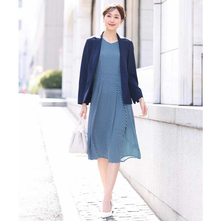 [セットアップ対応]ライトシャンブレー テーラードジャケット/洗える | OFUON | 詳細画像6 