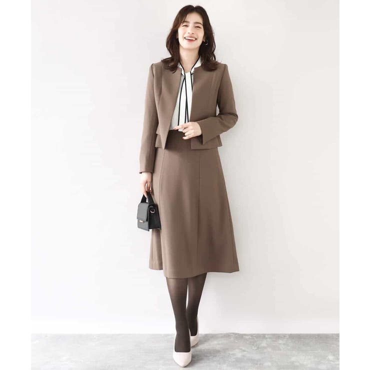 [セットアップ対応]ノーカラージャケット/洗える/WEB限定サイズあり | OFUON | 詳細画像18 