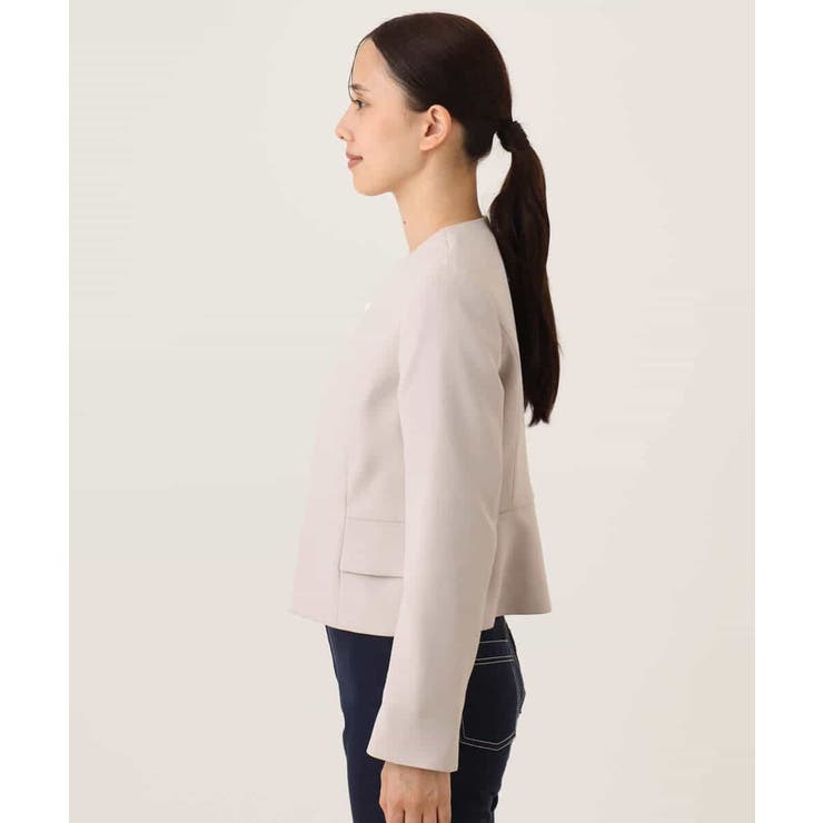 [セットアップ対応]ノーカラージャケット/洗える/WEB限定サイズあり | OFUON | 詳細画像23 