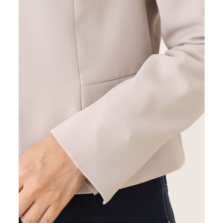 [セットアップ対応]ノーカラージャケット/洗える/WEB限定サイズあり | OFUON | 詳細画像27 