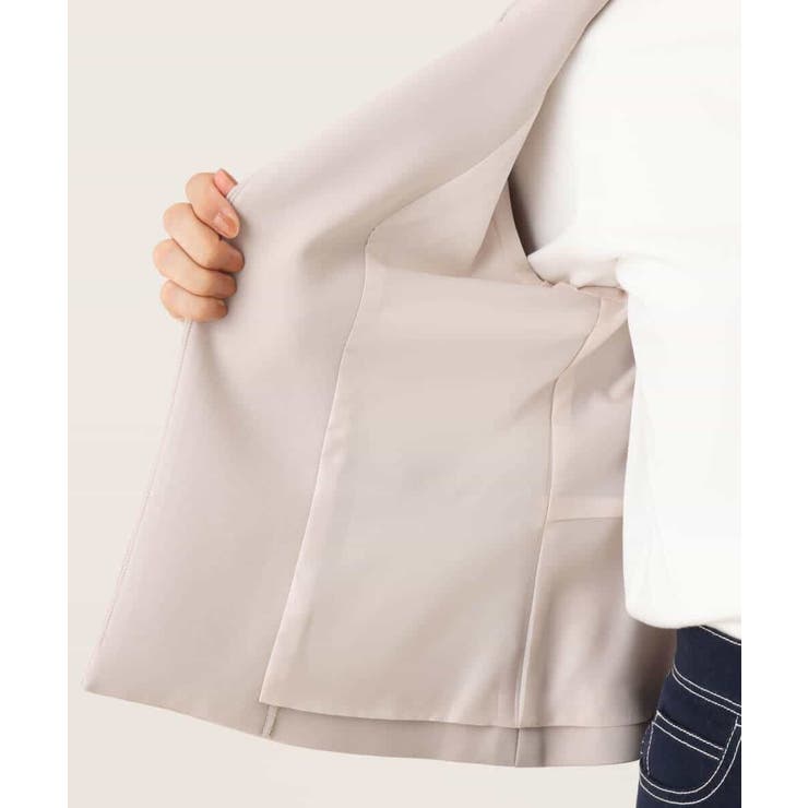 [セットアップ対応]ノーカラージャケット/洗える/WEB限定サイズあり | OFUON | 詳細画像32 