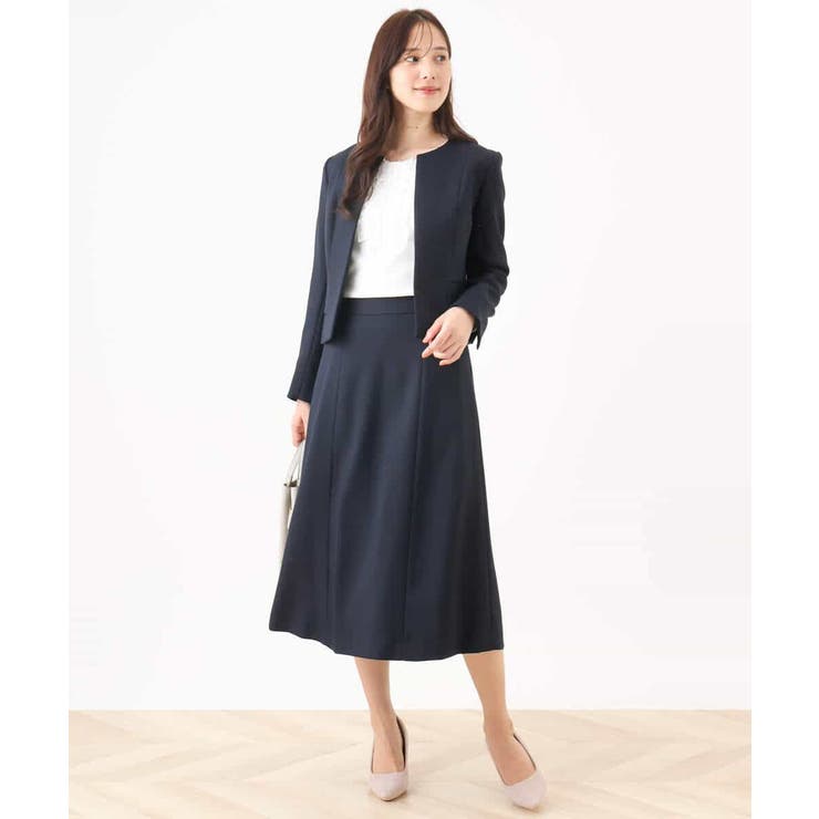 [セットアップ対応]ノーカラージャケット/洗える/WEB限定サイズあり | OFUON | 詳細画像4 