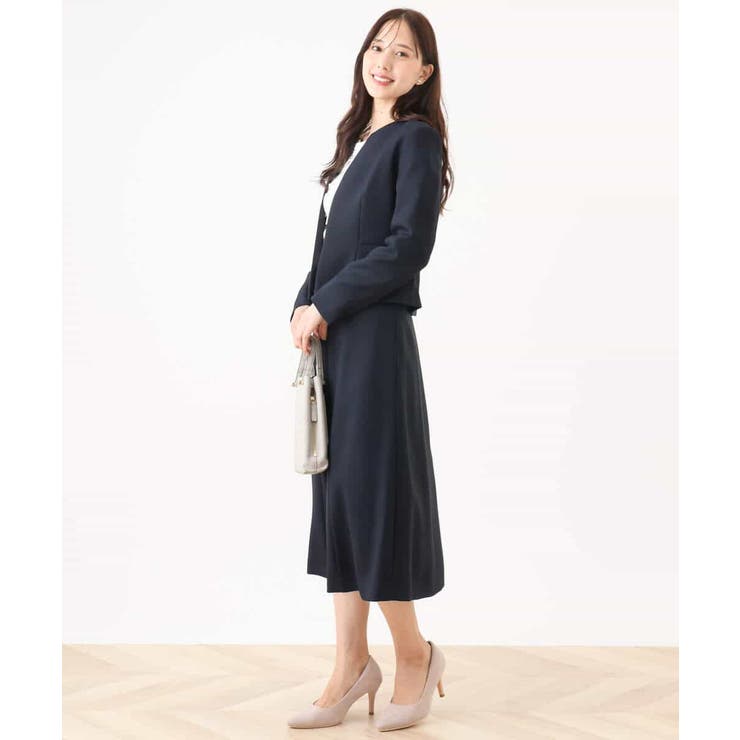 [セットアップ対応]ノーカラージャケット/洗える/WEB限定サイズあり | OFUON | 詳細画像5 