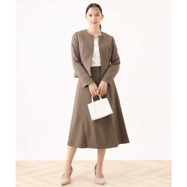 [セットアップ対応]ノーカラージャケット/洗える/WEB限定サイズあり | OFUON | 詳細画像7 