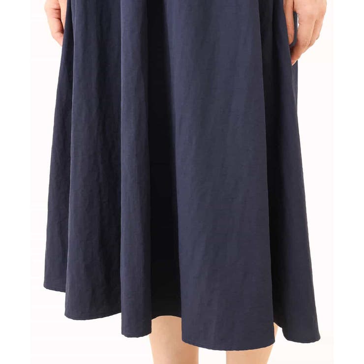 ギャザースリーブドッキングワンピース/洗える/WEB限定サイズあり | OFUON | 詳細画像9 