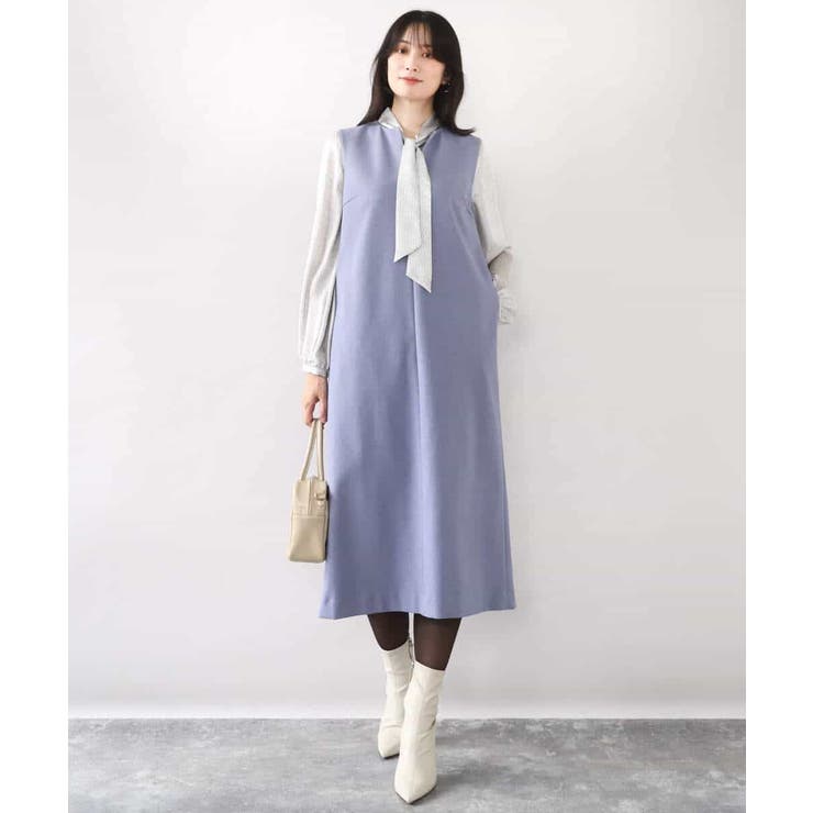 キーネックデザインジャンパースカート/洗える/WEB限定サイズあり | OFUON | 詳細画像15 