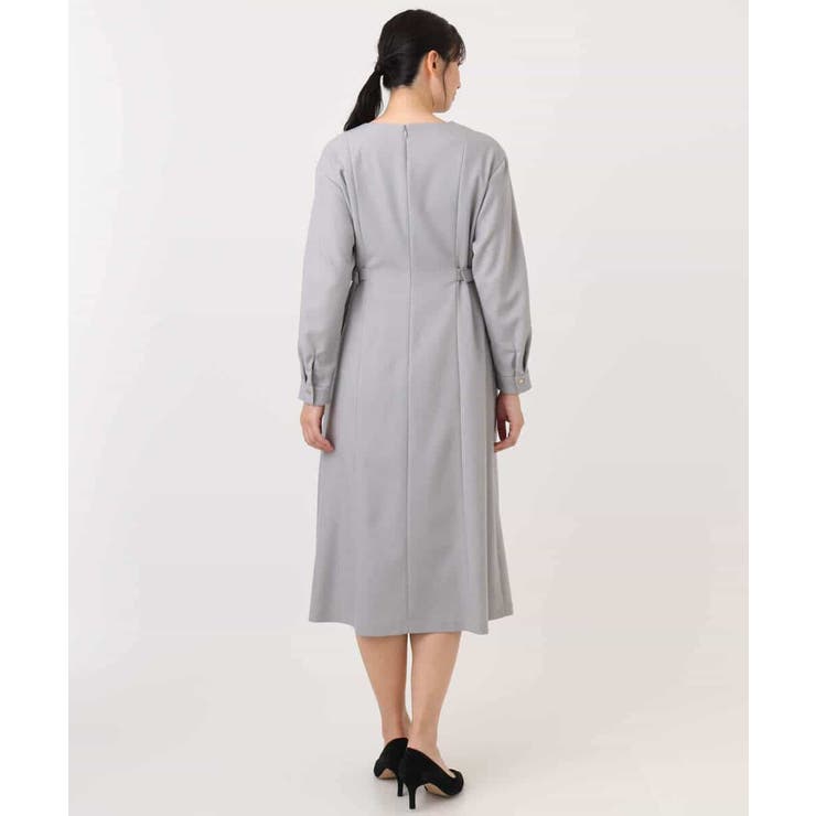 ウールライクベルトデザインワンピース/洗える/WEB限定サイズあり | OFUON | 詳細画像14 