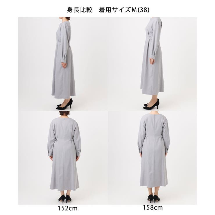 ウールライクベルトデザインワンピース/洗える/WEB限定サイズあり | OFUON | 詳細画像25 