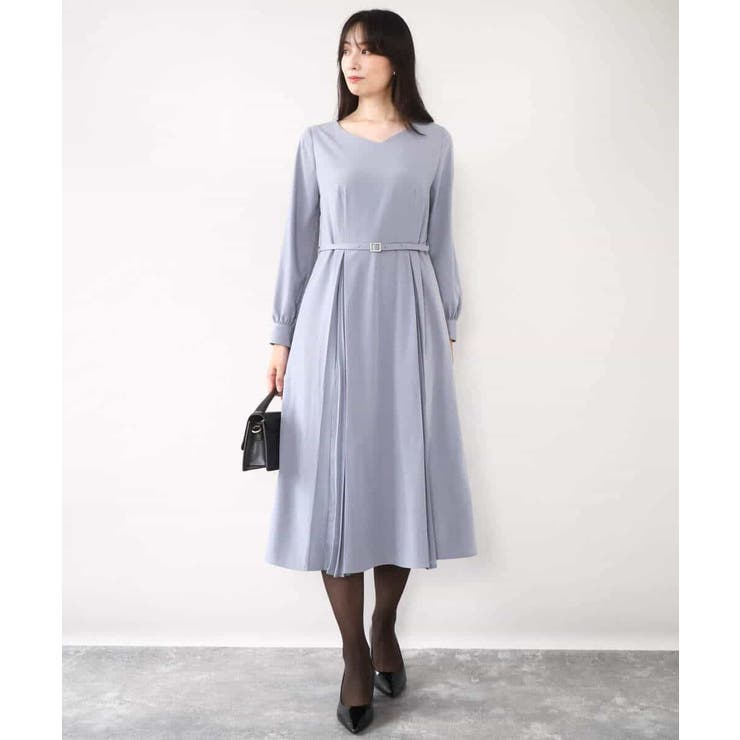 シフォンプリーツデザインワンピース/洗える/WEB限定サイズあり | OFUON | 詳細画像13 