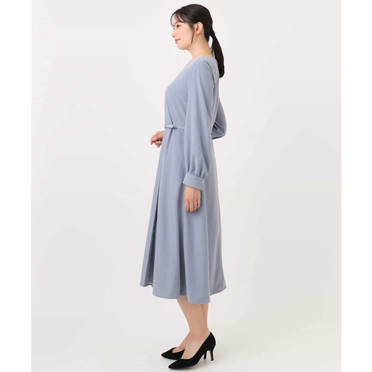 シフォンプリーツデザインワンピース/洗える/WEB限定サイズあり | OFUON | 詳細画像17 