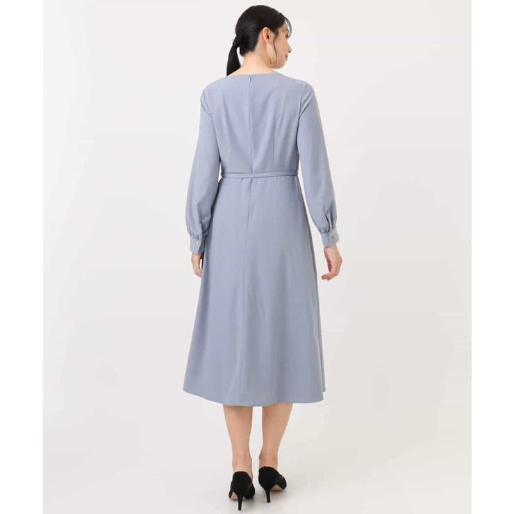 シフォンプリーツデザインワンピース/洗える/WEB限定サイズあり | OFUON | 詳細画像18 