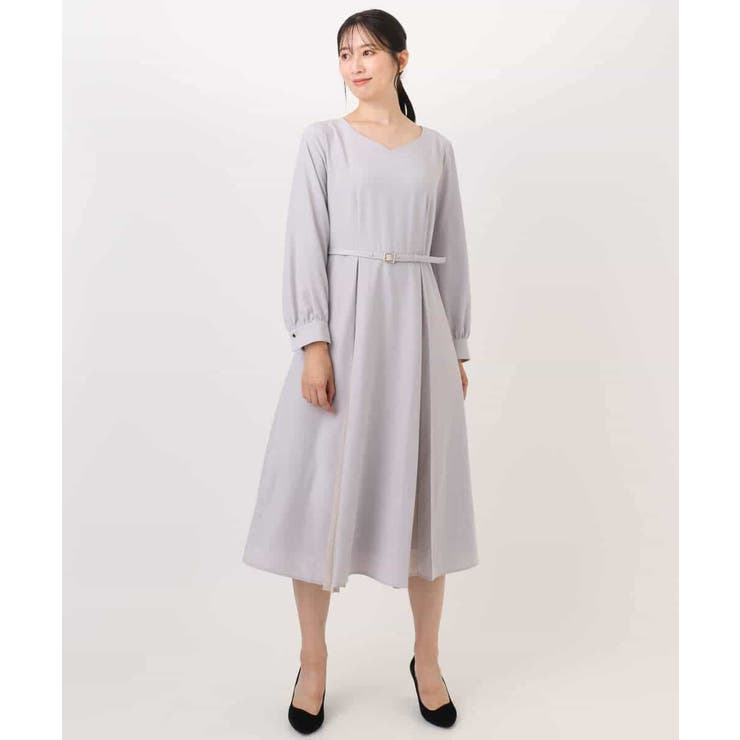 シフォンプリーツデザインワンピース/洗える/WEB限定サイズあり | OFUON | 詳細画像26 