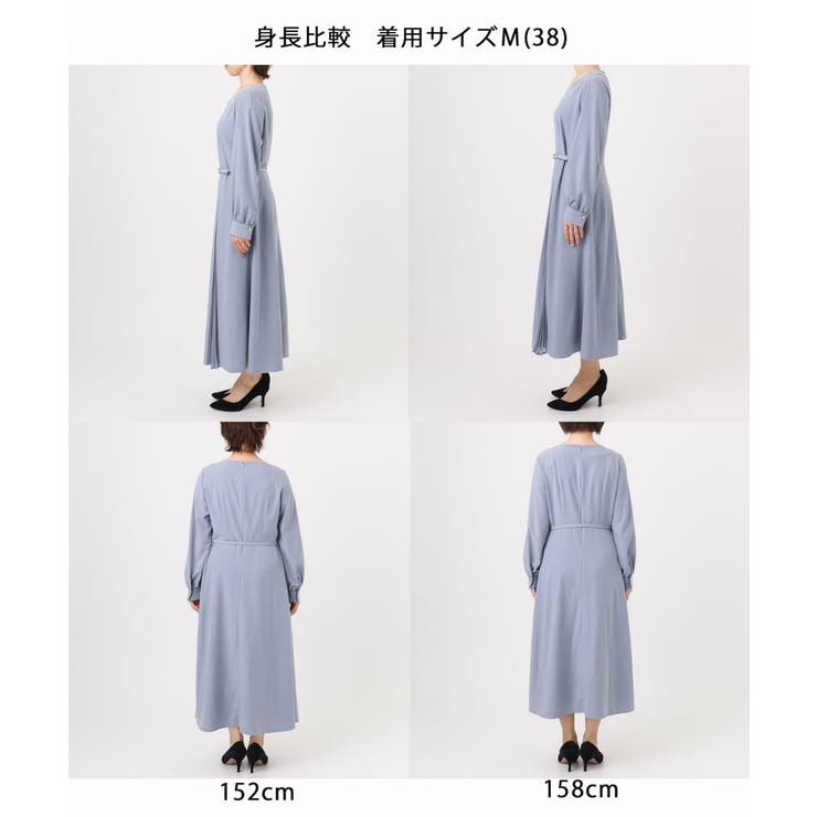 シフォンプリーツデザインワンピース/洗える/WEB限定サイズあり | OFUON | 詳細画像31 