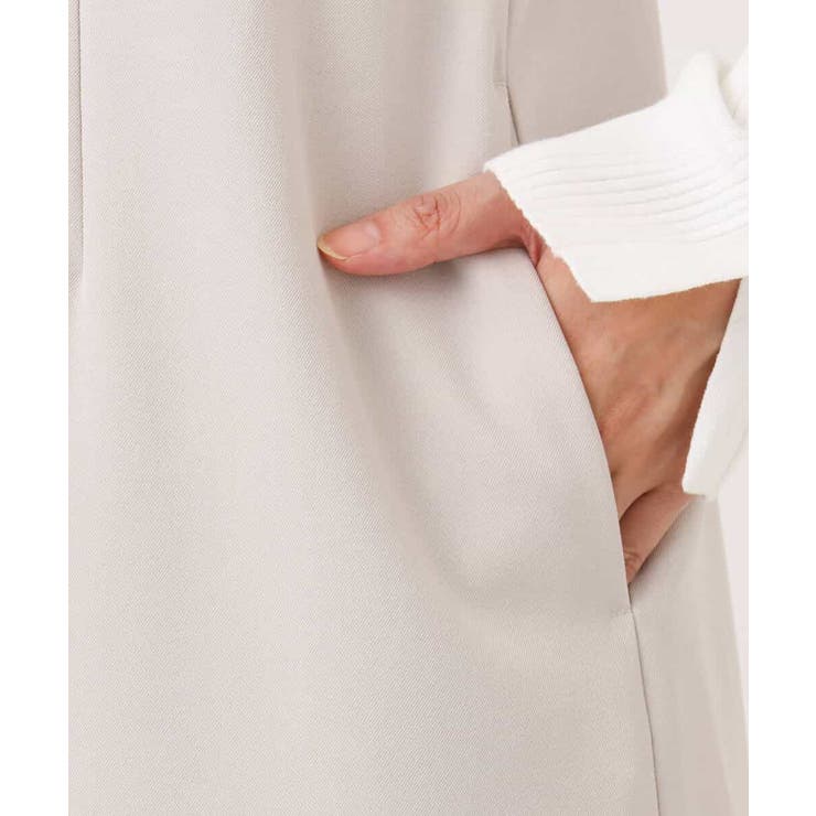 サイドパール調釦デザインVネックジャンパースカート 洗える WEB限定サイズあり | OFUON | 詳細画像20 