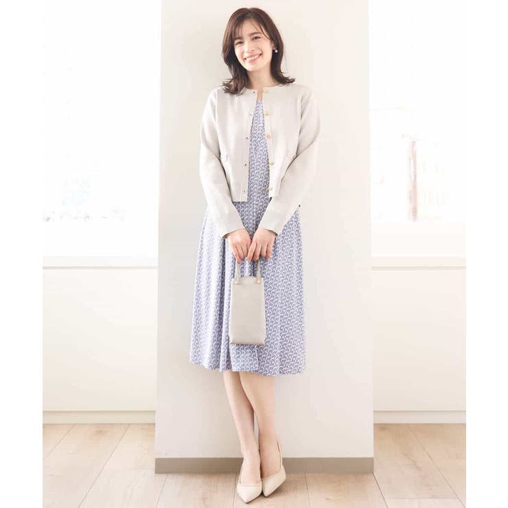 ジオメトリックプリントジャージワンピース/洗える/WEB限定サイズあり | OFUON | 詳細画像10 