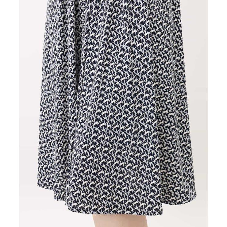 ジオメトリックプリントジャージワンピース/洗える/WEB限定サイズあり | OFUON | 詳細画像25 