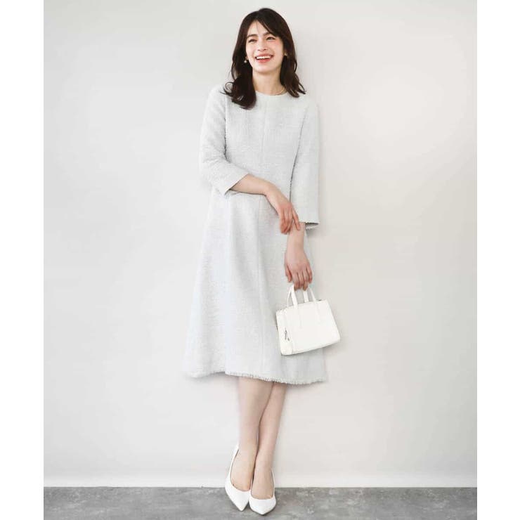 [セットアップ対応]ツイードデザインワンピース/WEB限定 | OFUON | 詳細画像14 