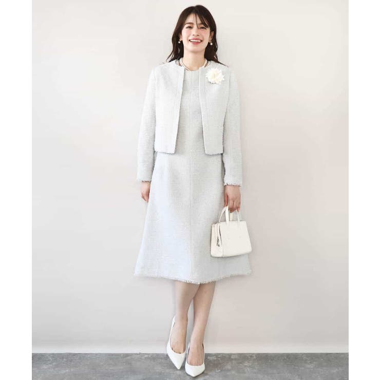 [セットアップ対応]ツイードデザインワンピース/WEB限定 | OFUON | 詳細画像17 