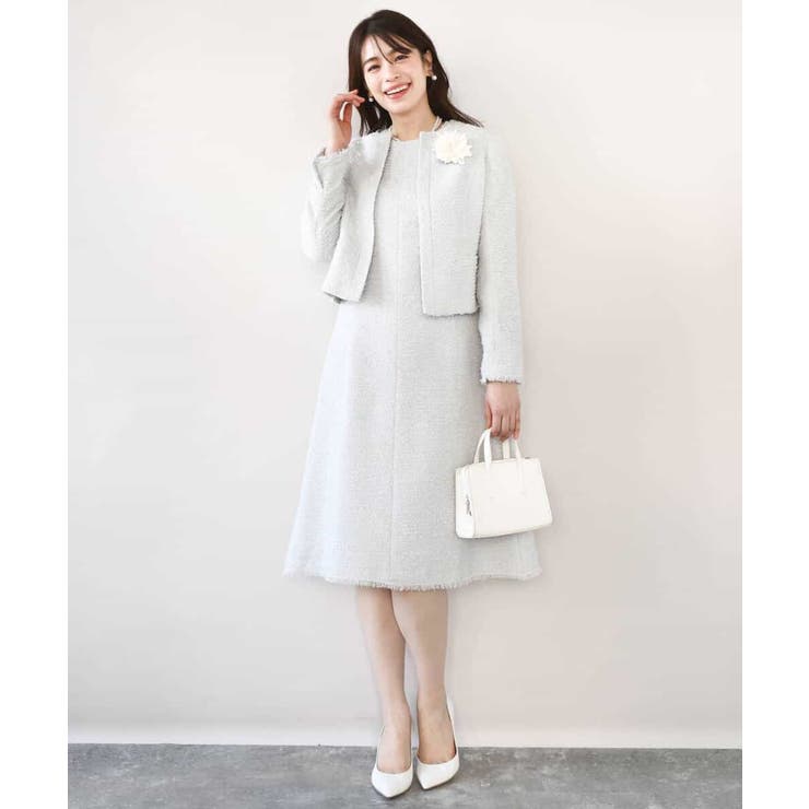 [セットアップ対応]ツイードデザインワンピース/WEB限定 | OFUON | 詳細画像19 