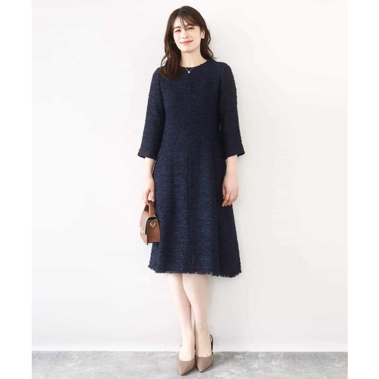 [セットアップ対応]ツイードデザインワンピース/WEB限定 | OFUON | 詳細画像2 