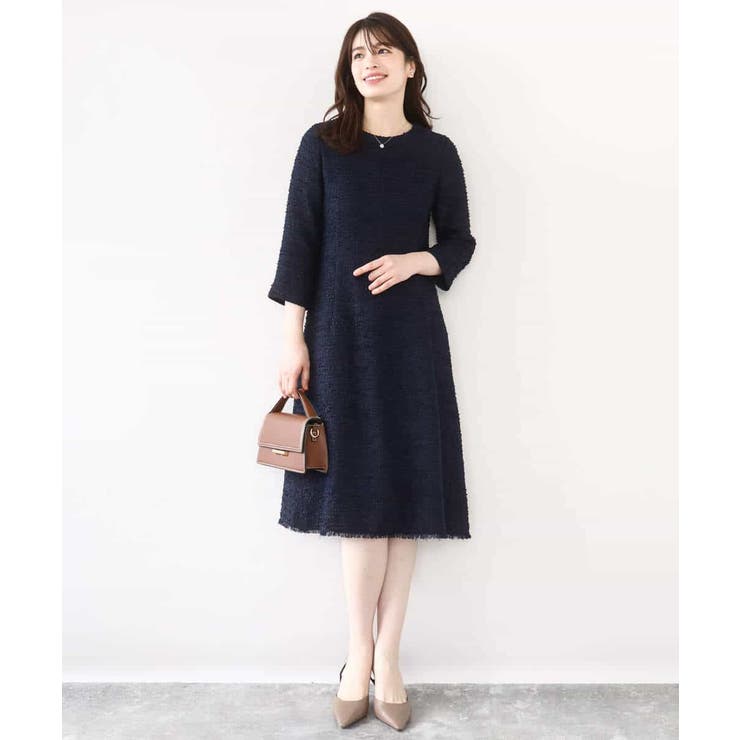 [セットアップ対応]ツイードデザインワンピース/WEB限定 | OFUON | 詳細画像3 
